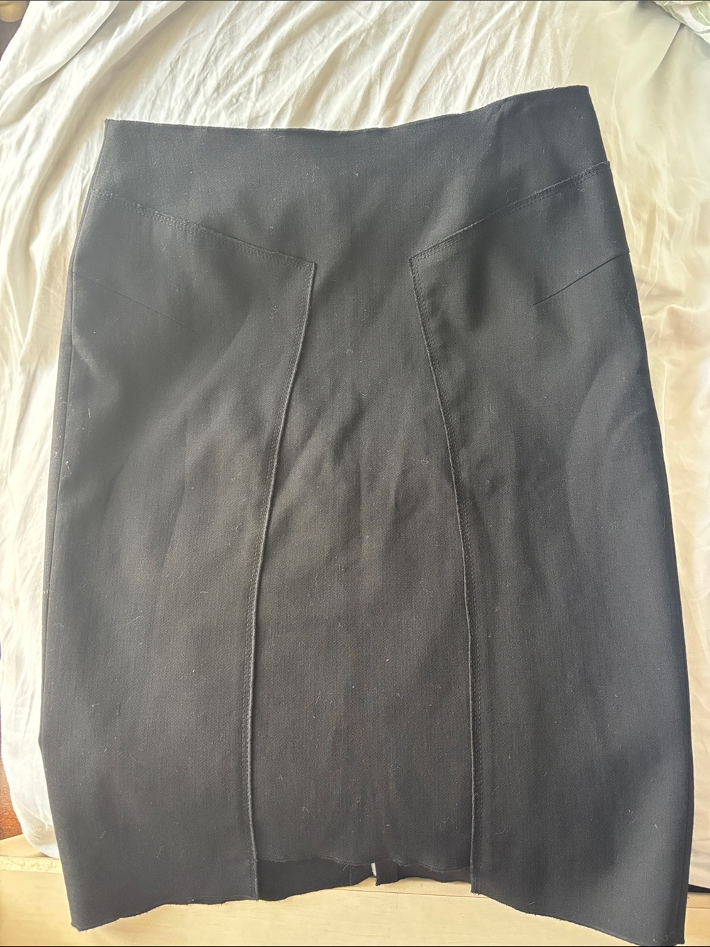 Magaschoni Black Tailored Pencil Skirt